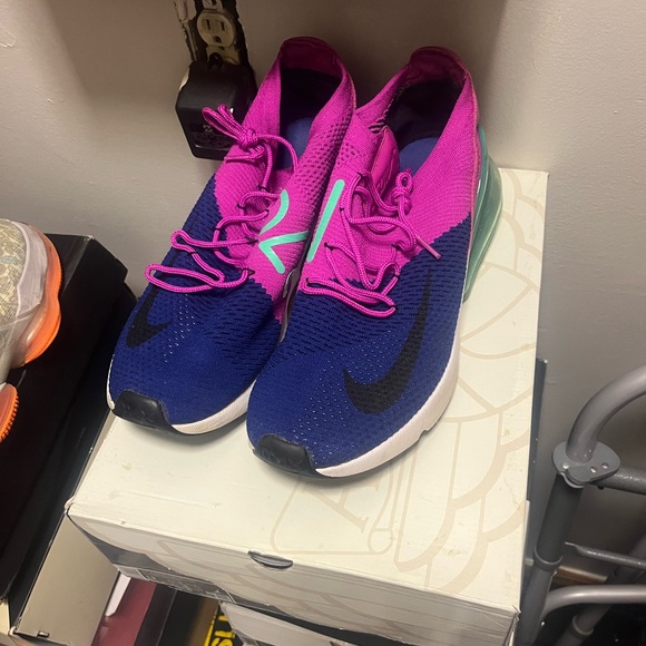 Nike Athletic Shoes - Blue, Pink, and Green - Picture 1 of 1